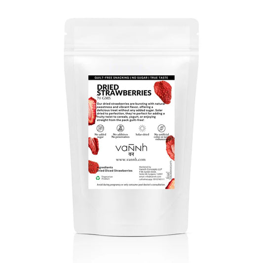 Solar Dried Strawberry Fruit – Antioxidant-rich guilt-free Snack (2 x 70g)
