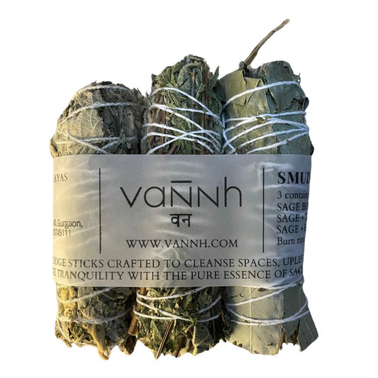 Pure Sage Smudge Sticks for Energy Cleansing (pack of 3 x 2)