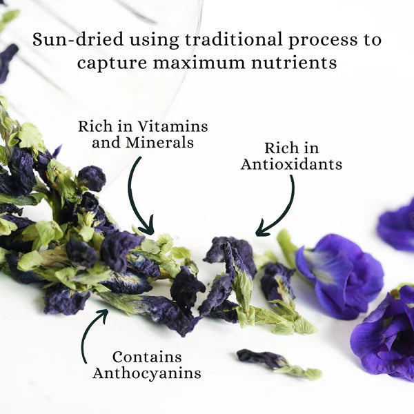 BLUE PEA FLOWER TISANE | CLARITY | Loose | Pure Flower(2 x 30g)