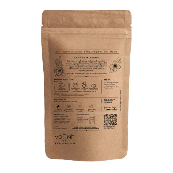 Combo of HIBISCUS FLOWER TISANE | REJUVENATE | Loose | Pure Flower   and  BLUE PEA FLOWER TISANE | CLARITY | Loose | Pure Flower