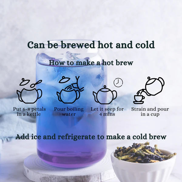 BLUE PEA FLOWER TISANE | CLARITY | Loose | Pure Flower(2 x 30g)