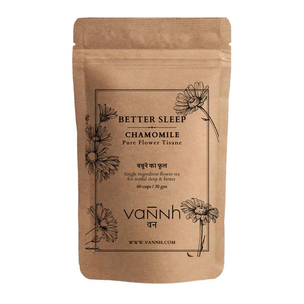 Combo of CHAMOMILE FLOWER TISANE | SLEEP BETTER | Loose | Pure Flower   and   Jatamansi (Spikenard) Roots for a Calm Mind, Healthy Hair, and Clear Skin