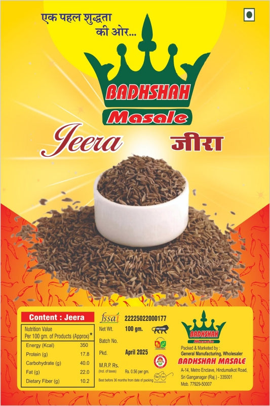 Rajasthani Homemade Organic Spices - Jeera Powder - 500 Gms