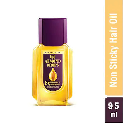 Bajaj Almond Drops Non Sticky Hair Oil 95 ml